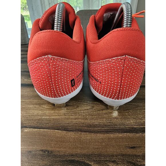 NEW Nike Womens‎ Hyperdiamond 4 Pro Softball Cleat White/Red CZ5920-600 Size 8 - Picture 7 of 16